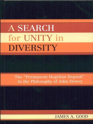 cover image of A Search for Unity in Diversity
